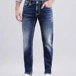 Men Lightly Washed Skinny Fit Jeans-image-72