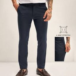 Men Slim Fit Pants with Insert Pockets-image-42