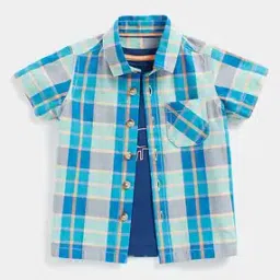 Checked Shirt with Print T-Shirt-picture-27