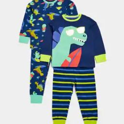 Pack of 2 Printed Pyjama Sets-14