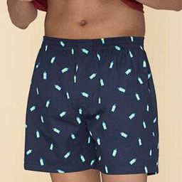 Printed Boxers with Elasticated Waistband-image-60