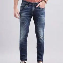 Men Mid-Wash Skinny Fit Jeans-image-15