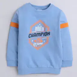 Boys Typographic Print Regular Fit Sweatshirt-image-16