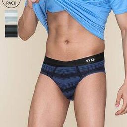 Pack Of 3 Striped Briefs-image-73
