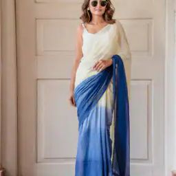 Women Saree with Contrast Border-image-34