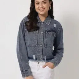 Distressed Jacket with Button Closure-picture-11
