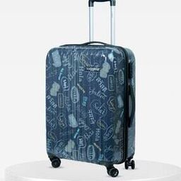 Men Graphic Print Trolley Bag with Number Lock-image-52