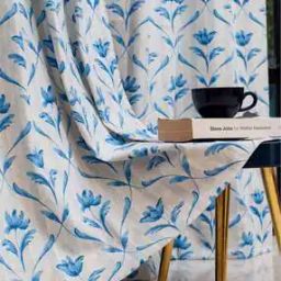 Set of 2 Floral Print Window Curtains-2