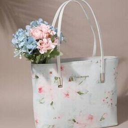 Floral Print Tote Bag-image-8