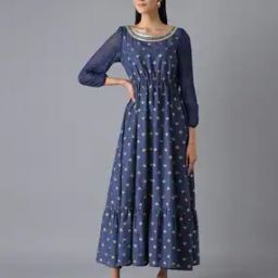Floral Print Cotton A-Line Dress-image-38