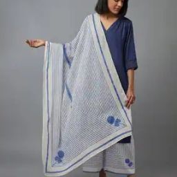 Women Striped Cotton Dupatta-13