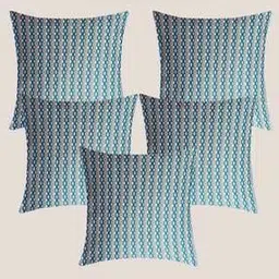 Set of 5 Printed Cushion Covers 16" x 16"-image-97