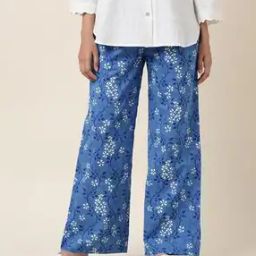 Floral Print Palazzos with Insert Pockets-picture-20