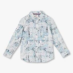 Boys Printed Slim Fit Shirt-image-73