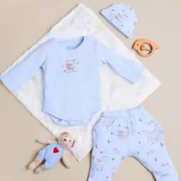 Unisex Kids Animal Print Cotton Clothing Set-picture-36
