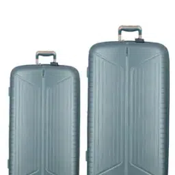 Men Set of 2 Striped Trolley Bags with TSA Lock-image-62