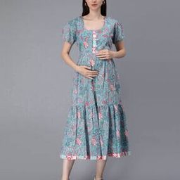 Fit & Flare Dress with Round Neck-image-65