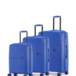 Set of 3 Striped Trolley Bags with Number Lock-15