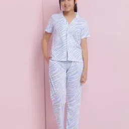Girls Printed Lounge Pants & Top Set-image-35