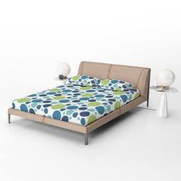 Printed Elasticated Double Bedsheet with Pillow Covers-picture-51