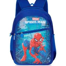 Boys Cartoon Print Backpack with Adjustable Strap-image-91