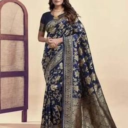 Women Zari Woven Silk Saree-image-18