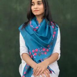 Women Floral Print Scarf-picture-28