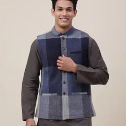 Checked Nehru Jacket-picture-45