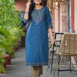 Ethnic Motif Printed Cotton Kurta-image-27