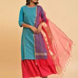 Women Dupatta with Zari Border-picture-33