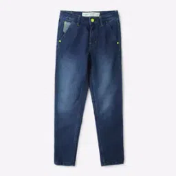 Boys Lightly Washed Slim Fit Jeans-image-76