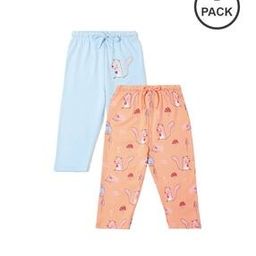 Boys Pack of 2 Graphic Print Cotton Track Pants-picture-20
