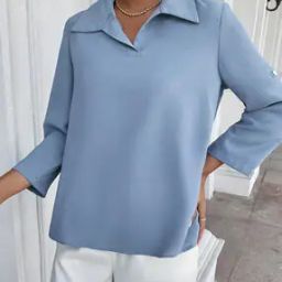 Women Regular Fit Shirt-Styled Top-image-4