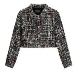 Girls Checked Blazer with Flap Pockets-picture-16