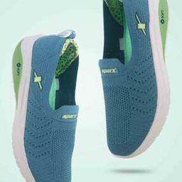 Women Knitted Lace-Up Running Shoes-image-3