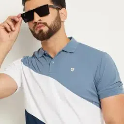 Colourblock Slim Fit Polo T-Shirt-picture-9