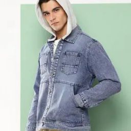 Men Regular Fit Jacket with Flap Pockets-picture-25