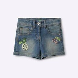 Embroidered Shorts with 5-pocket Styling-image-31