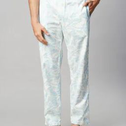 Men Tropical Print Regular Fit Pyjamas-image-66
