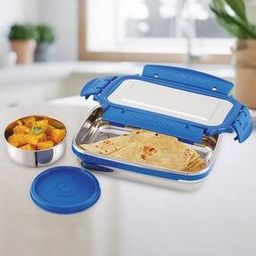 Stainless Steel Lunch Box with Round Container-52