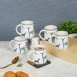 Set of 6 Ceramic Stoneware Mugs-23