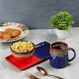 arrabi Ceramic Stoneware Mug and Bowl With Tray-picture-48