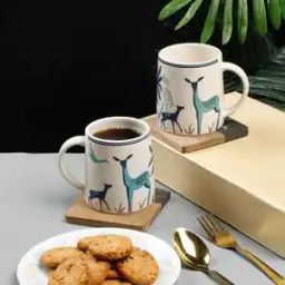 Cartoon Set of 2 Ceramic Stoneware Mugs-7