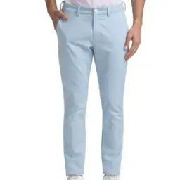 Men Flat-Front Slim Fit Trousers-picture-20