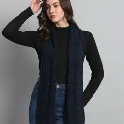 Women Hand Knitted Wool Winter Scarf-image-14