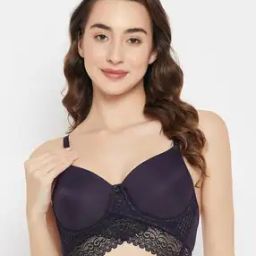 Women Solid Padded Full Cup Underwired Bralette Bra-picture-53