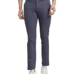 Men Slim Fit Flat-Front Trousers-picture-40