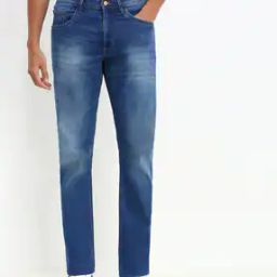 Men Lightly Washed Straight Fit Jeans-image-60
