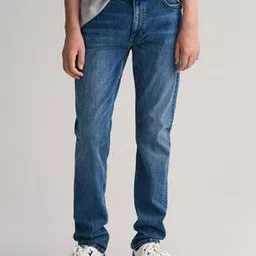 gant Mid Wash Mid-Rise Slim Fit Jeans-picture-19