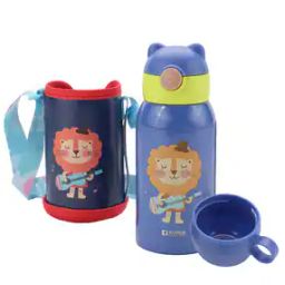 Cartoon Print Stainless Steel Vacuum  Water Bottle-2